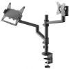 Monitorhouder WENTRONIC Goobay Deluxe 74417 met laptoparm, zwart
