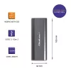 Behuizing | kies voor NV2271 voor M.2 SSD | SATA | NVMe | USB-C | 2TB