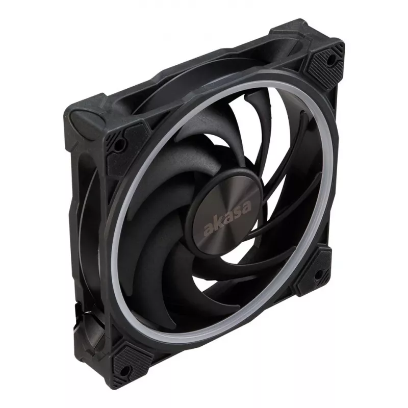 Akasa SOHO AR AK-FN108 120 mm behuizingsventilator, ARGB, zwart