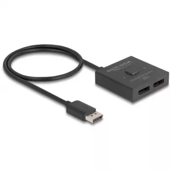 Delock - videosplitter/-switch - 8K, bidirectioneel - 2 x DisplayPort - desktop (18906)