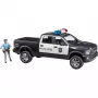 Politie-pick-up speelgoed BRUDER RAM 2500 Police 02505 – model op schaal, speelvoertuig
