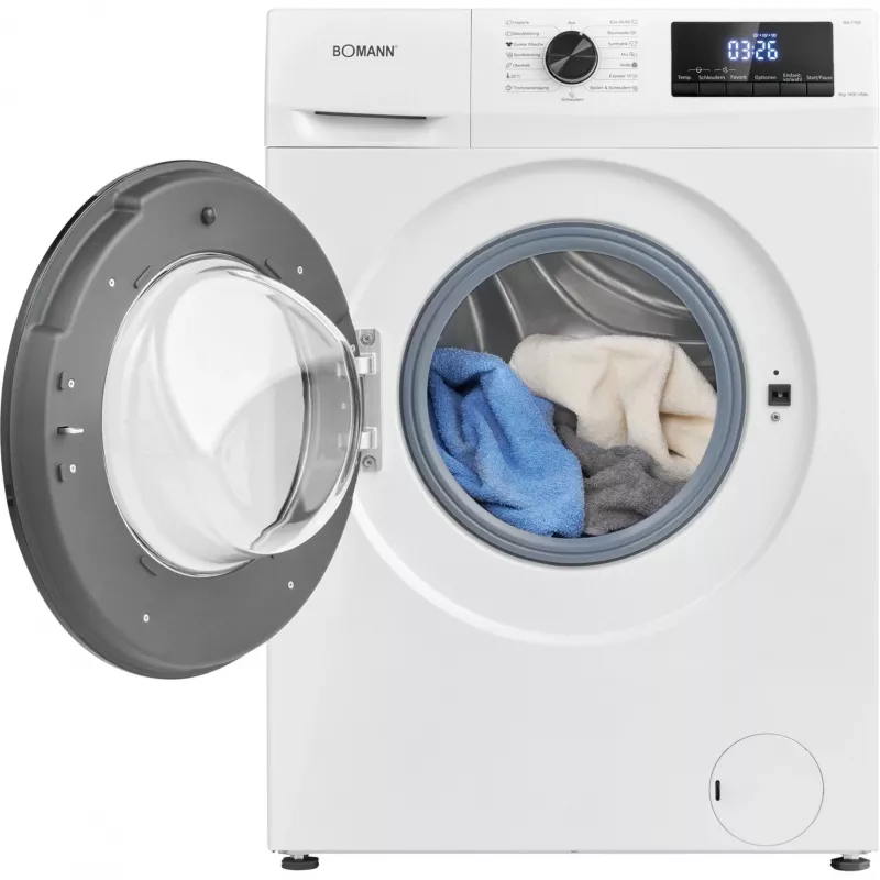 Wasmachine BOMANN WA 7185, 8 kg, 1400 t/min, energie-efficiëntieklasse A, centrifugeerklasse B