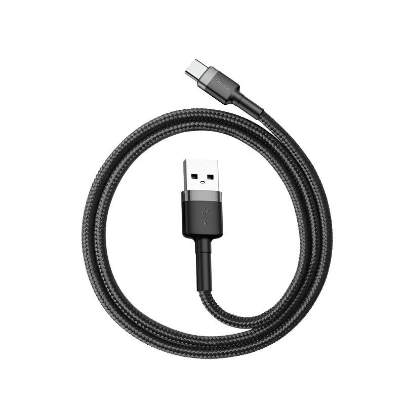 Baseus Cafule USB naar USB-C 3A 1m (grijs-zwart)