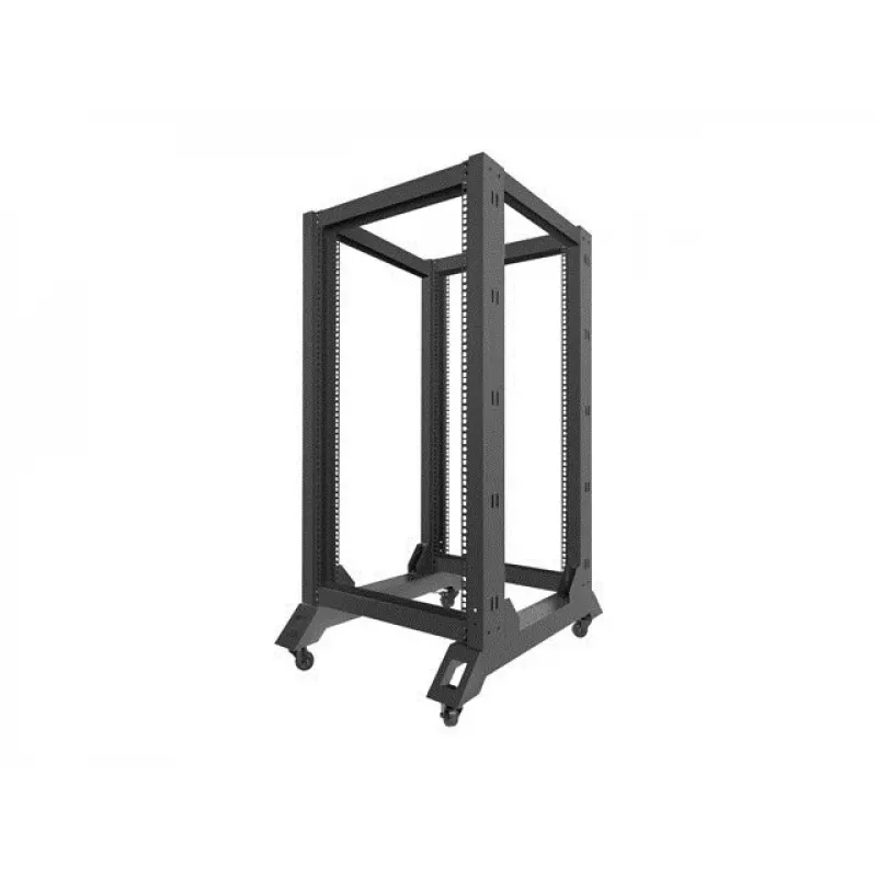 Vrijstaand rack LANBERG OR01-6822-B 22U, 600 mm B x 800 mm D, zwart, 600 kg draagvermogen