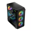 LOGIC CONCEPT Portos ARGB ATX mid-tower behuizing, zwart