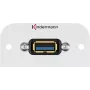 Kindermann Konnect 54 alu - modulair faceplate-snap-in - USB Type A (7441000529)