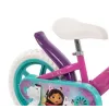 Kinderfiets HUFFY GABBI 12 inch, roze, terugtraprem, zijwieltjes, schuimbanden