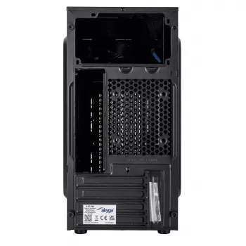Akyga AK19BK micro-tower-pc-behuizing, Micro-ATX / Mini-ITX, USB-C + USB 3.0 + 2x USB 2.0, zonder voeding, zwart