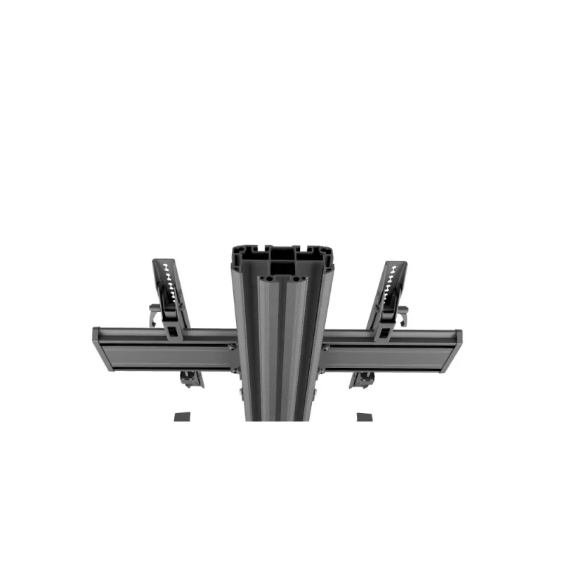Mobiele tv-wagen EDBAK TRE100 voor 42–75 inch schermen, max. draaglast 70 kg, zwart