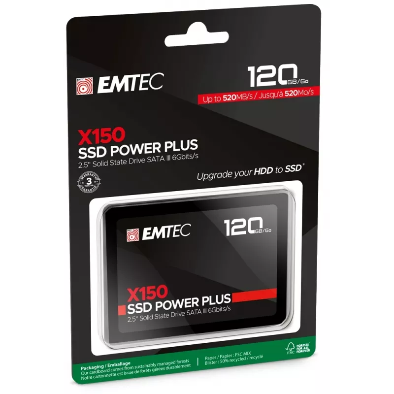 SSD Emtec X150 Power Plus 120 GB 2,5 inch Serial ATA III