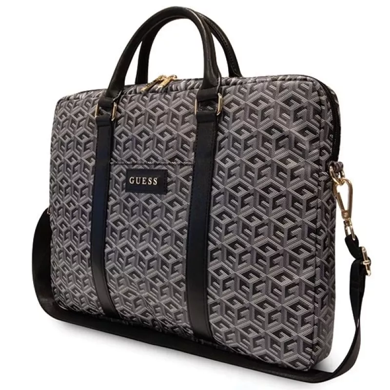 Guess GCube Stripes Tas voor 16 inch laptop Zwart - GUCB15HGCFSEK