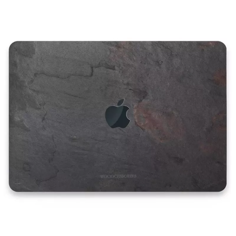 Woodcessories EcoSkin Stone STO049 hoes voor MacBook Pro 15 met Touch Bar, Volcano Black
