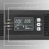 Qoltec UPS AWARYJNY DO RACK 3KVA 3000W vermogensfactor 1.0 LCD EPO USB on-LINE (3VA, 3000W, dubbelconversie online-UPS), UPS
