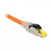 Draadconnector RJ45 DeLOCK 86485 zwart zilver transparant geel