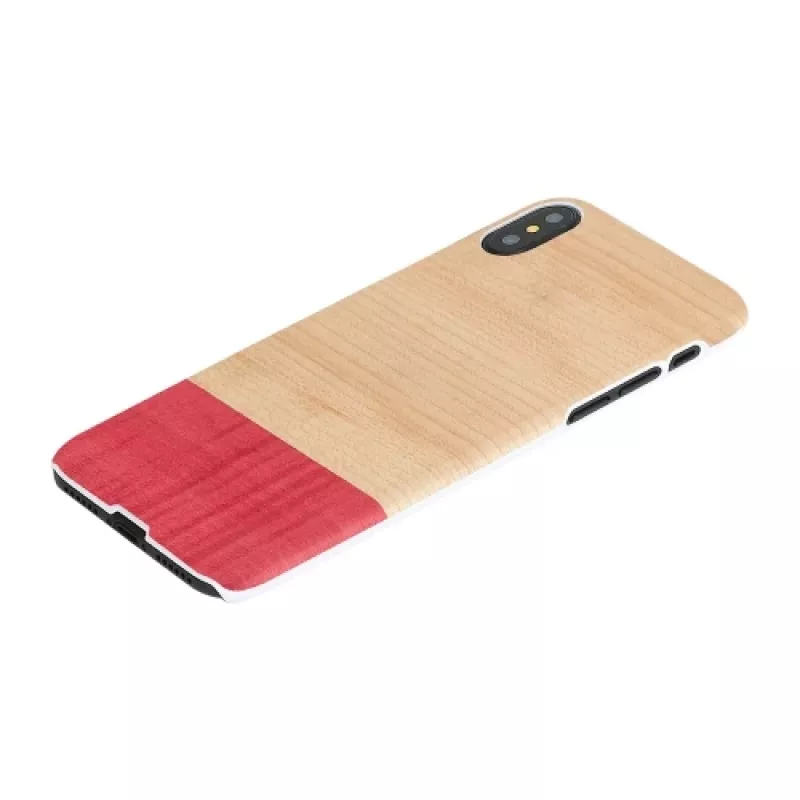 Smartphonehoesje man and wood voor iPhone X/XS – wit, Mismatch-design