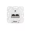 CAT.6A data-aansluitdoos, opbouw, afgeschermd, 2x RJ-45 LSA (wit, 5 stuks, klasse E)