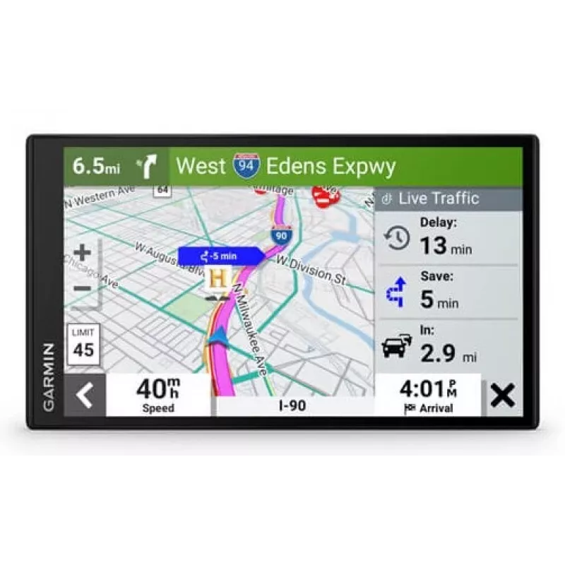 Garmin DriveSmart 76 autonavigatiesysteem, vast, 17,8 cm (7") TFT-touchscreen, 239,6 g, zwart (EU MT-D)
