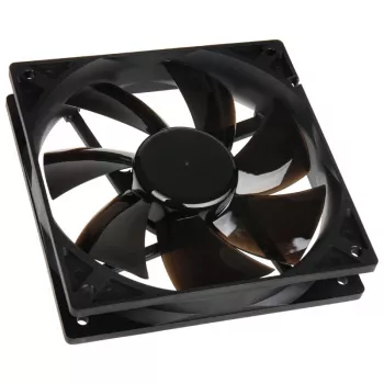 Behuizingsventilator NoiseBlocker BlackSilentPro PL1 120 mm, 900 tpm, 11 dB, 68 m³/h, 4,5 V, zwart