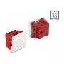 Drukschakelaar DELOCK Easy 45 1P wit, 250 V AC, 10 A, 45×45×37 mm