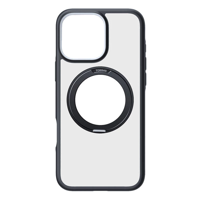Beschermhoesje Torras Ostand R Fusion voor iPhone 16 Pro – zwart