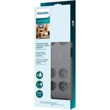 Overspanningsbeveiliging Philips SPN3180A/60 – 8 stopcontacten, 2,0 m kabel