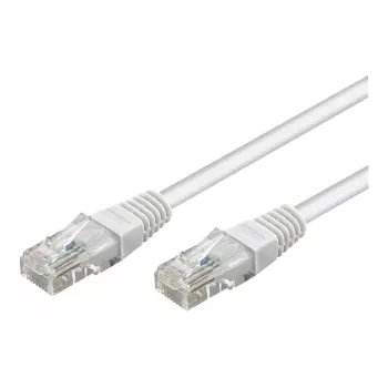 Wentronic Goobay CAT 5e patchkabel, U/UTP, Wit, 3 m - CCA-kopermengsel (68506)