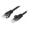 Patchkabel Cat.6 UTP LSZH CU 1m zwart Fluke getest