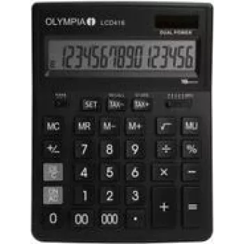 OLYMPIA LCD-416 tafelrekenmachine zwart (4676)
