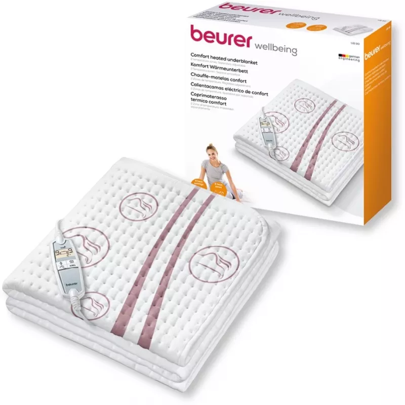 Beurer UB 90 verwarmingsonderdeken, 80 x 150 cm, wit