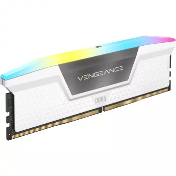 DIMM 32 GB DDR5-6400 (2x 16 GB) dual kit, geheugen wit, CMH32GX5M2B6400C32W, Vengeance RGB, INTEL XMP