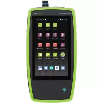 Netwerktestapparaat Fluke Networks EtherScope nXG EXG-300 – tri-band Wi-Fi (2,4/5/6 GHz), RJ-45, USB-A/C, batterijgevoed, 5-inch LCD