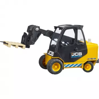 Heftruck BRUDER JCB Teletruk speelgoed — ABS, aanbevolen leeftijd 3+, zwart en geel