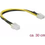 Interne voedingskabel DeLOCK 85535 0,3 m PCI-E 6-pins naar 8-pins