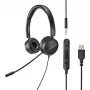 Renkforce RF-HS-360 pc-headset USB stereo on ear zwart (RF-4737358)