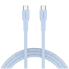 CANYON kabel OnWire 60CL C-C 60W COLOR gevlochten 1m lichtblauw