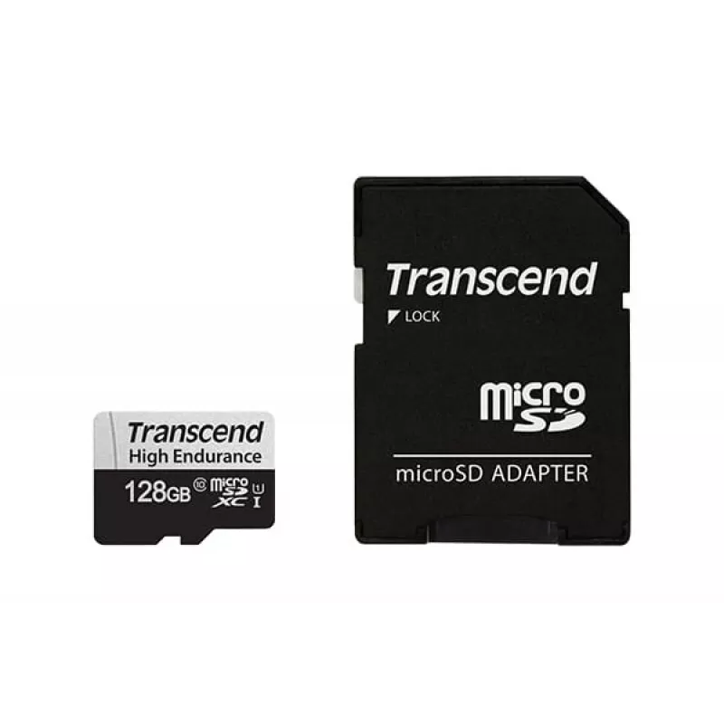 Flashgeheugen Transcend 128GB MicroSDXC UHS-I 350V