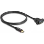 DeLOCK SuperSpeed USB 10 Gbps kabel USB Type-C stekker naar USB Type-A bus 1 m zwart