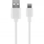 Wentronic 59130 2m USB A USB C stekker wit USB-kabel (59130)