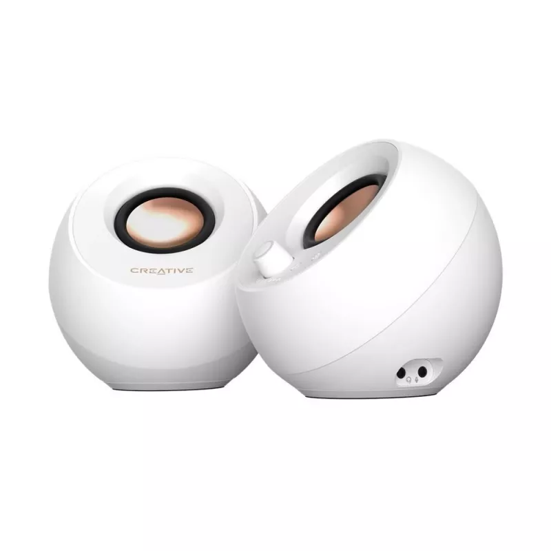 Creative Labs Pebble Pro wit jack USB-A/C Bluetooth digitale versterker - luidspreker - Bluetooth 5 (51MF1710AA003)