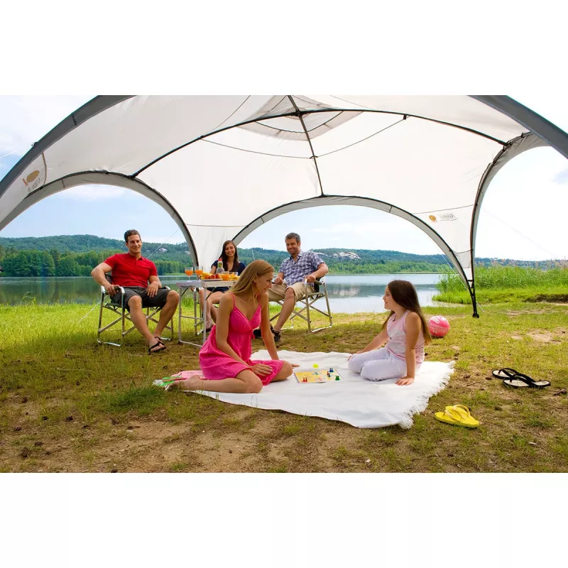 Paviljoen Event Shelter, 4,5 x 4,5 m (lichtgrijs/grijs)