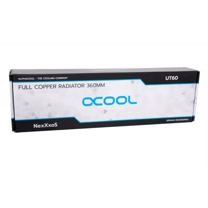 Alphacool NexXxoS UT60 14390 volledig koperen Dual-Flow-radiator, 360 mm, zwart