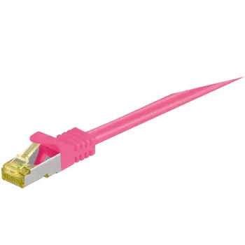 netwerkkabel Goobay 91587 magenta 1m Cat7 S/FTP