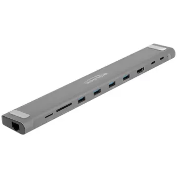 DeLOCK USB Type-C slanke dockingstation 4K HDMI USB 3.2 Gen 1 LAN SD PD 3.0