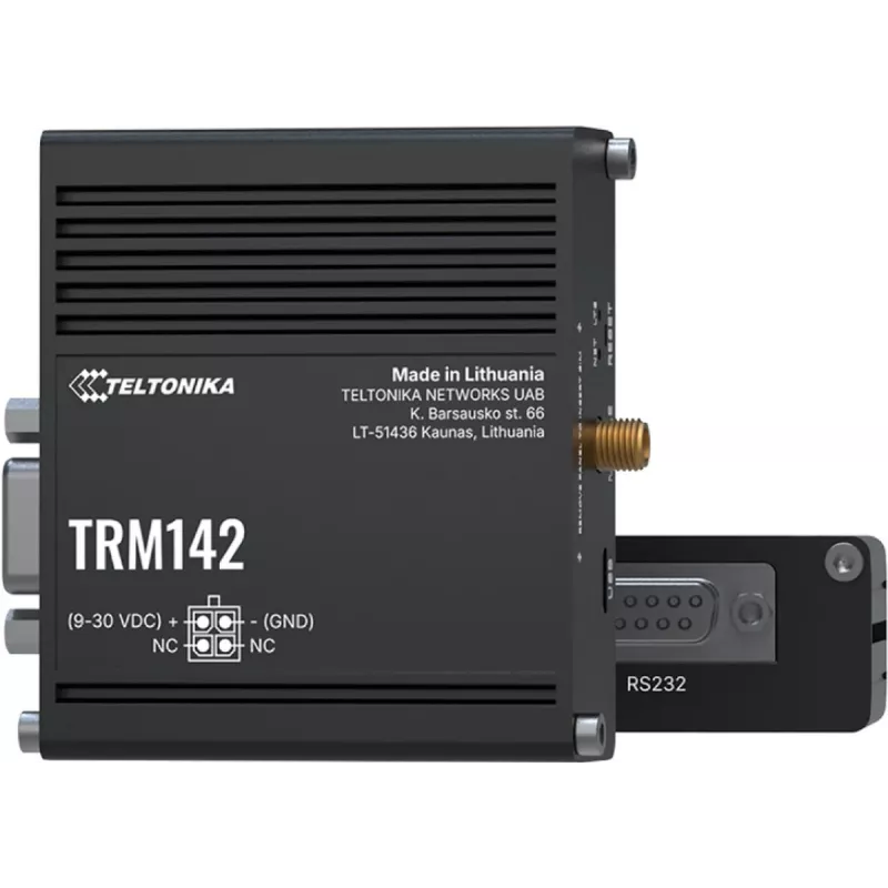 Industriële 4G-modem TELTONIKA TRM142 — LTE-connectiviteit, compact industrieel ontwerp