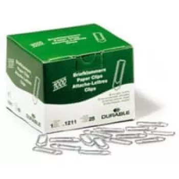 Paperclip Durable 121125 metallic 1000 stuks