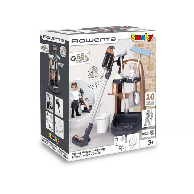 Schoonmaaktrolley Rowenta + stofzuiger