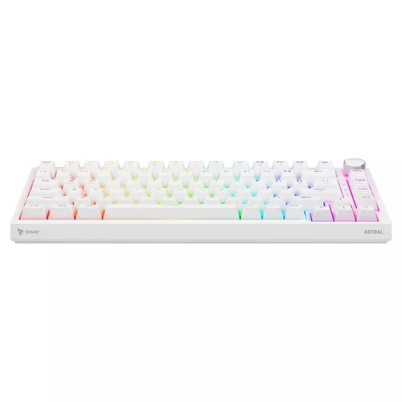 Savio ASTRAL WHITE JADE toetsenbord gaming USB QWERTY US International