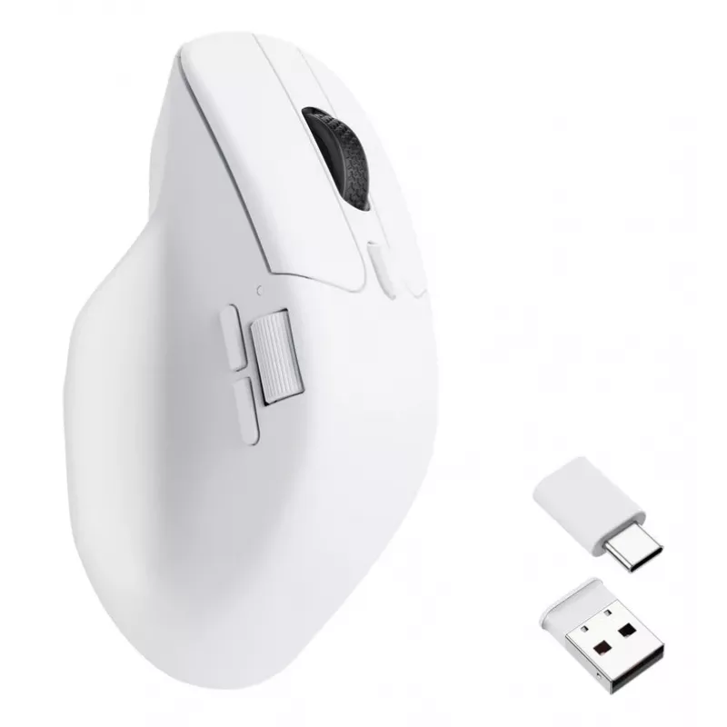 KEYCHRON M6 (1000Hz) witte draadloze muis