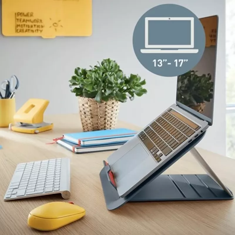 Leitz Ergo Cosy verstelbare laptopstandaard, 80 % gerecycled kunststof