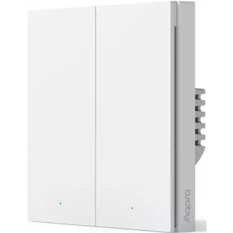 Aqara Smart Wall Switch H1 (No Neutral, Double Rocker) wit (HomeKit)